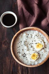 Bowl of congee - Asian rice porridge