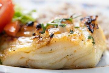 grilled cod fish with rice