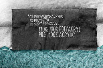 Composition clothes label