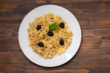 typical portuguese dish bacalhau a bras