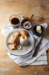 Soft boiled eggs with Buttered toast Soldiers are a classic English breakfast