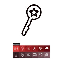 Key vector icon