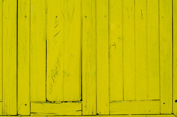 The old yellow wood texture background.