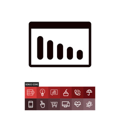 Volume Bars vector icon