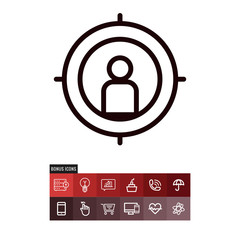 Target vector icon