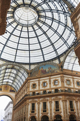Cúpula de la galería Vittorio Emanuele II en Milán