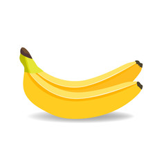 Vector banana isolated on white. Banana background