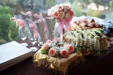 flower in wedding ceremony party