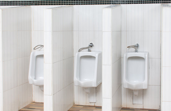urinal in men bathroom