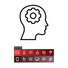 Psychology vector icon