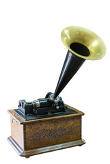 Phonograph of Thomas Edison, beginning of the 20th century, USA.