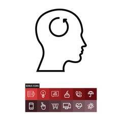 Intovert vector icon