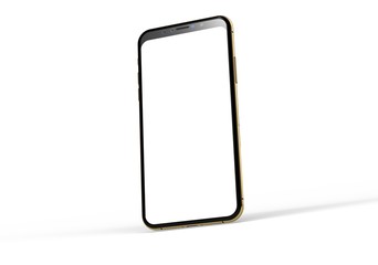 mobilephone in gold digital