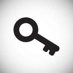 House key on white background icon