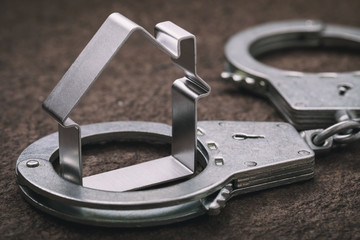 Concept  on roguish actions with the real estate and its arrest