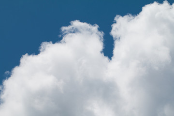 Blue sky with clouds background has space for put text or product