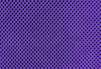 purple ultraviolet breathable porous poriferous material for air ventilation with holes. Sportswear...