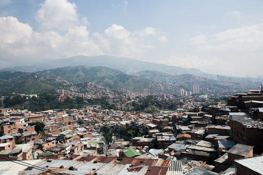 Panor&aacute;mica de la Comuna 13 en Medell&iacute;n
