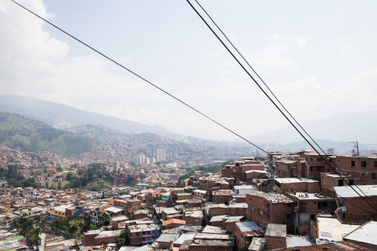 Panor&aacute;mica en la Comuna 13 de Medell&iacute;n