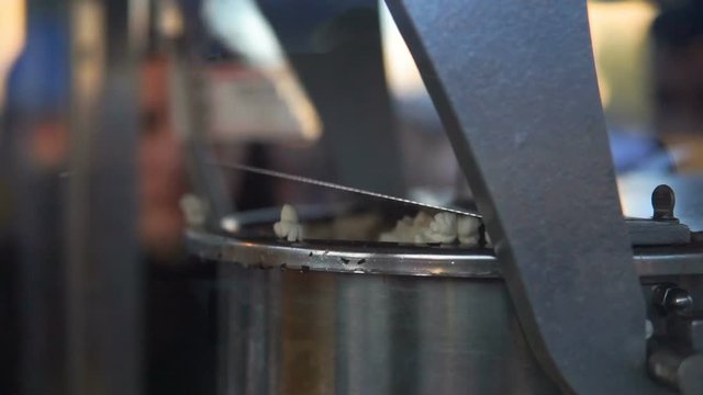 Popcorns in a popcorn machine