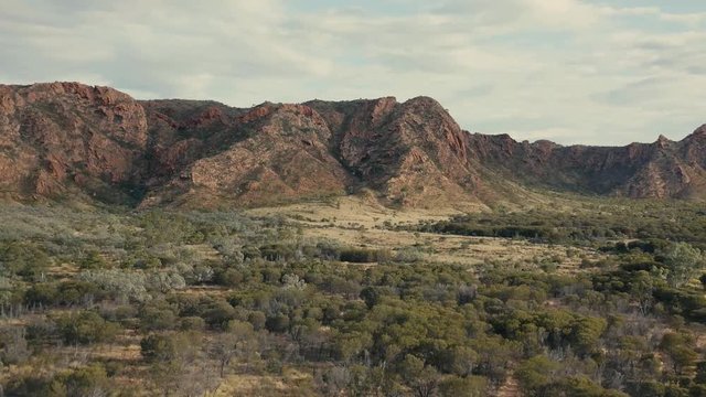 australia's canyon, drone shot