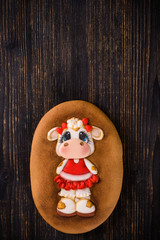 cookie on a wooden background