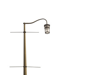 street lamp isolated on white background