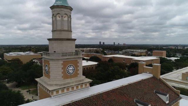 Aerial of The University of North Texas, Denton, 2018