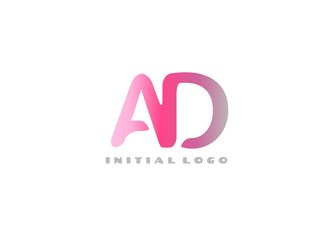 AD Initial Logo for your startup venture