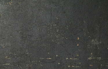 Cement wall paint black color abstract background