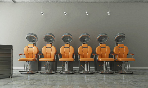 Salone per parrucchieri, Hair Saloon, Illustrazione 3d