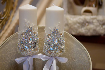 Fototapeta na wymiar Candles as decoration