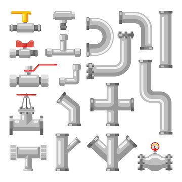 Pipe or pipeline parts, valves for water, oil, gas