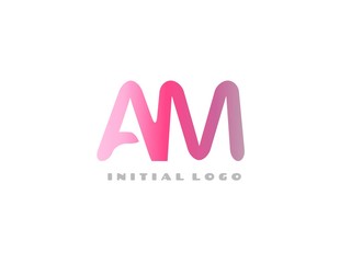 AM Initial Logo for your startup venture