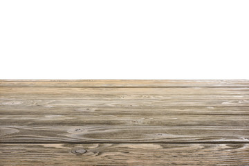 template of brown wooden floor on white background