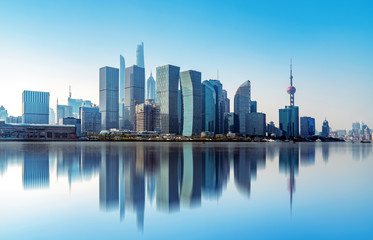 De stadshorizon van Shanghai