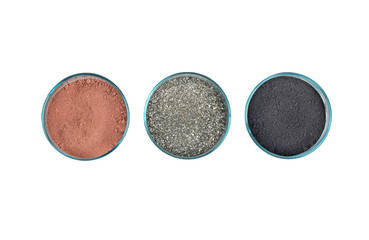 Multicolored chemical powder