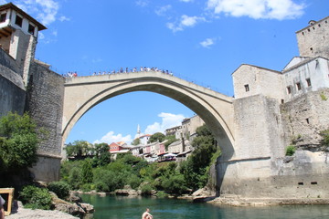 Fototapeta na wymiar The Old Bridge, Mostar