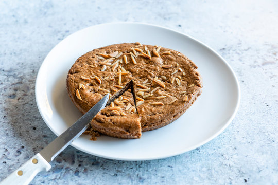 dutch speculaas on white plate