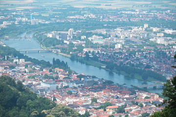aerial view of city