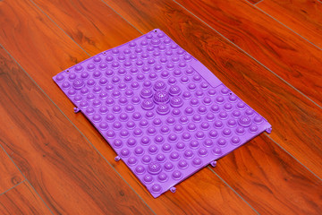 purple foot massage pad with plastic domes