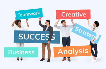 Business people with a plan for success