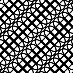 Fototapeta premium Design seamless monochrome geometric pattern