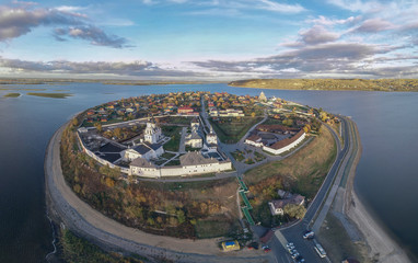 Город-остров Свияжск вид сверху