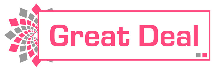 Obraz premium Great Deal Pink Grey Circular Box 