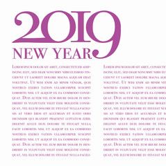 new year type design