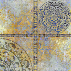 background shape geometric, golden color