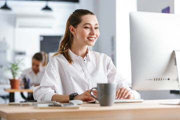 Smiling young woman