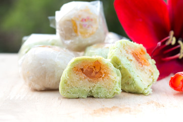Chinese Pastry-Mung Bean with Egg Yolk