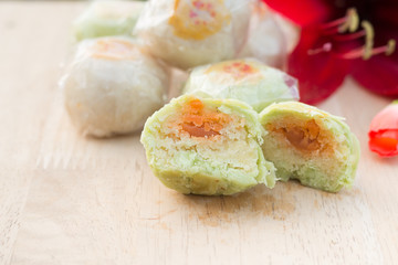 Chinese Pastry-Mung Bean with Egg Yolk